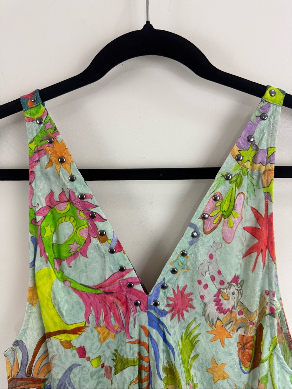 Johnny Was Eva Maxi Dress Kayla Print Size XL Embellished Celestial Print NWT - Picture 10 of 15